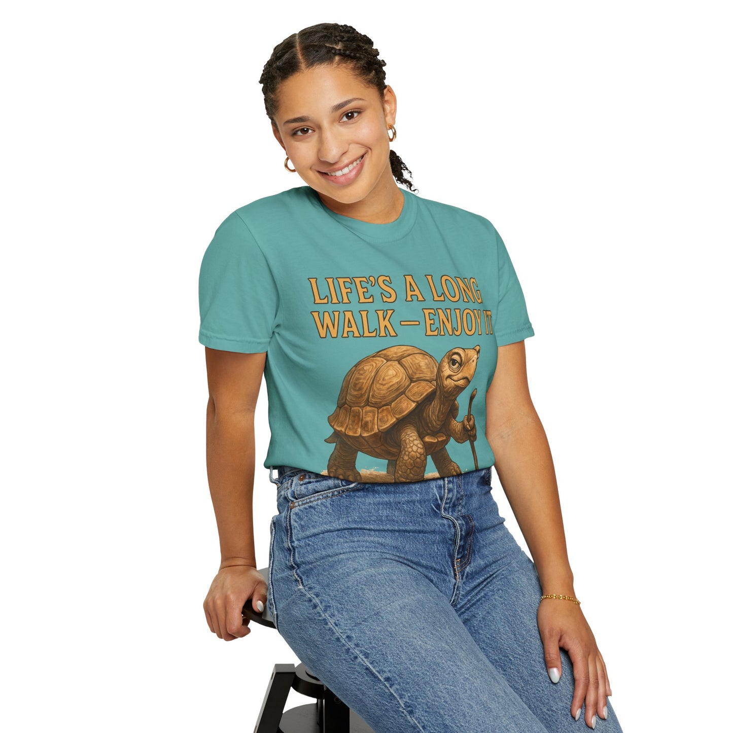 T-shirt - Slow and Methodical Tortoise Design