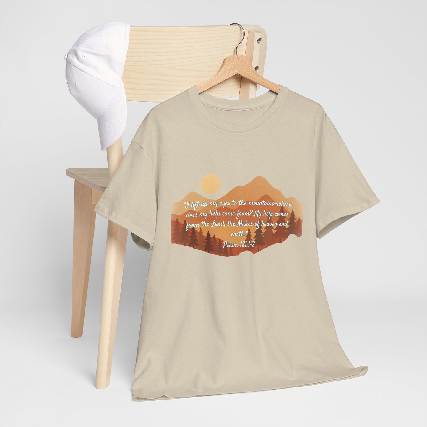 Nature-Inspired Unisex Heavy Cotton Tee, Adventure Tee, Outdoor Lover Shirt, Gift for Hikers, Motivational Tee, Eco-Friendly Fashion