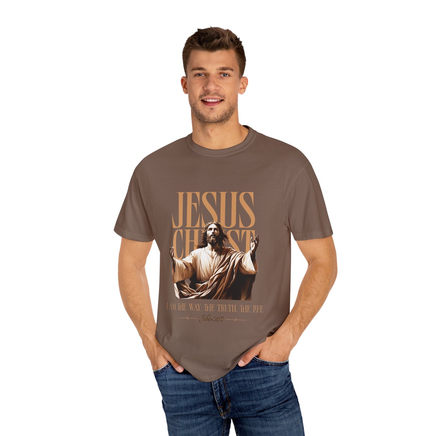Christian Bible Verse Unisex Tee, The Way The Truth The Life John 14:6 Unisex Shirt, Religious Christian Apparel, Inspirational Graphic Tee, Christian Comfort Tee, John14:6  Scripture