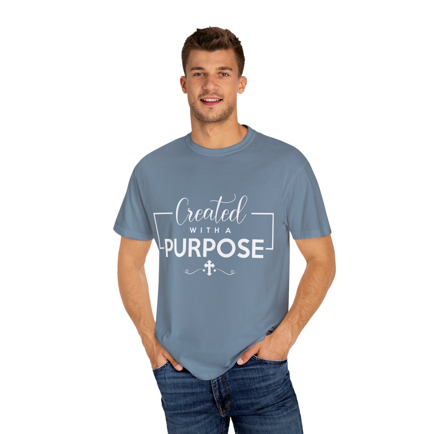 Created with a Purpose Unisex Garment-Dyed T-Shirt" Comfort Colors 1717