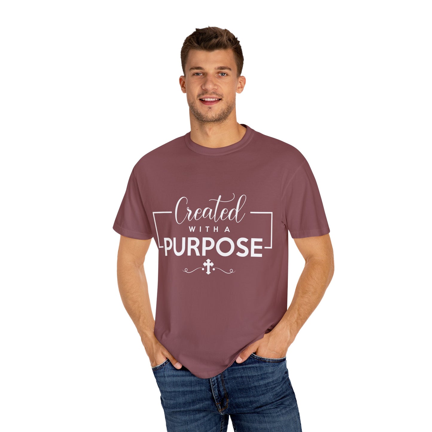Created with a Purpose Unisex Garment-Dyed T-Shirt" Comfort Colors 1717