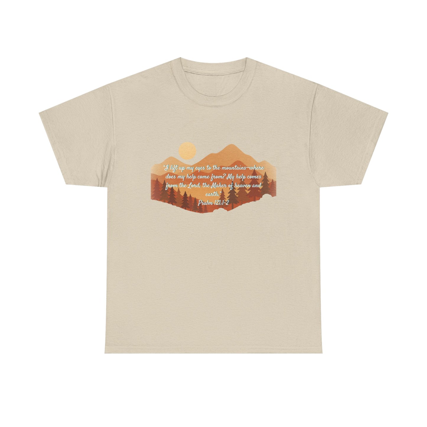 Nature-Inspired Unisex Heavy Cotton Tee, Adventure Tee, Outdoor Lover Shirt, Gift for Hikers, Motivational Tee, Eco-Friendly Fashion