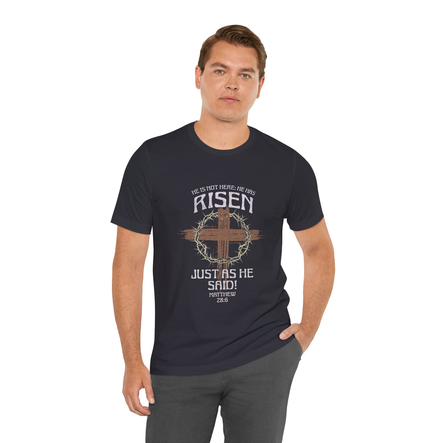 Christian Inspirational T-Shirt 'He Has Risen' Unisex Tee