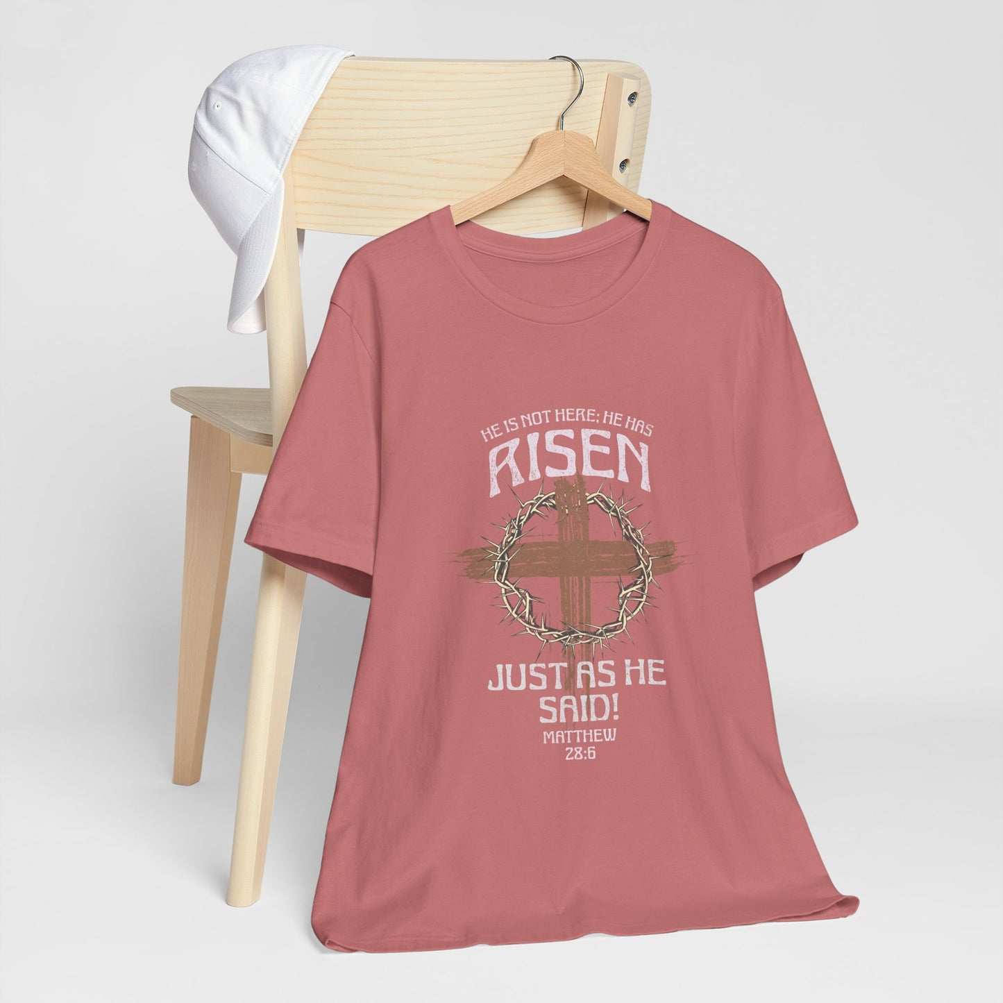 Christian Inspirational T-Shirt 'He Has Risen' Unisex Tee
