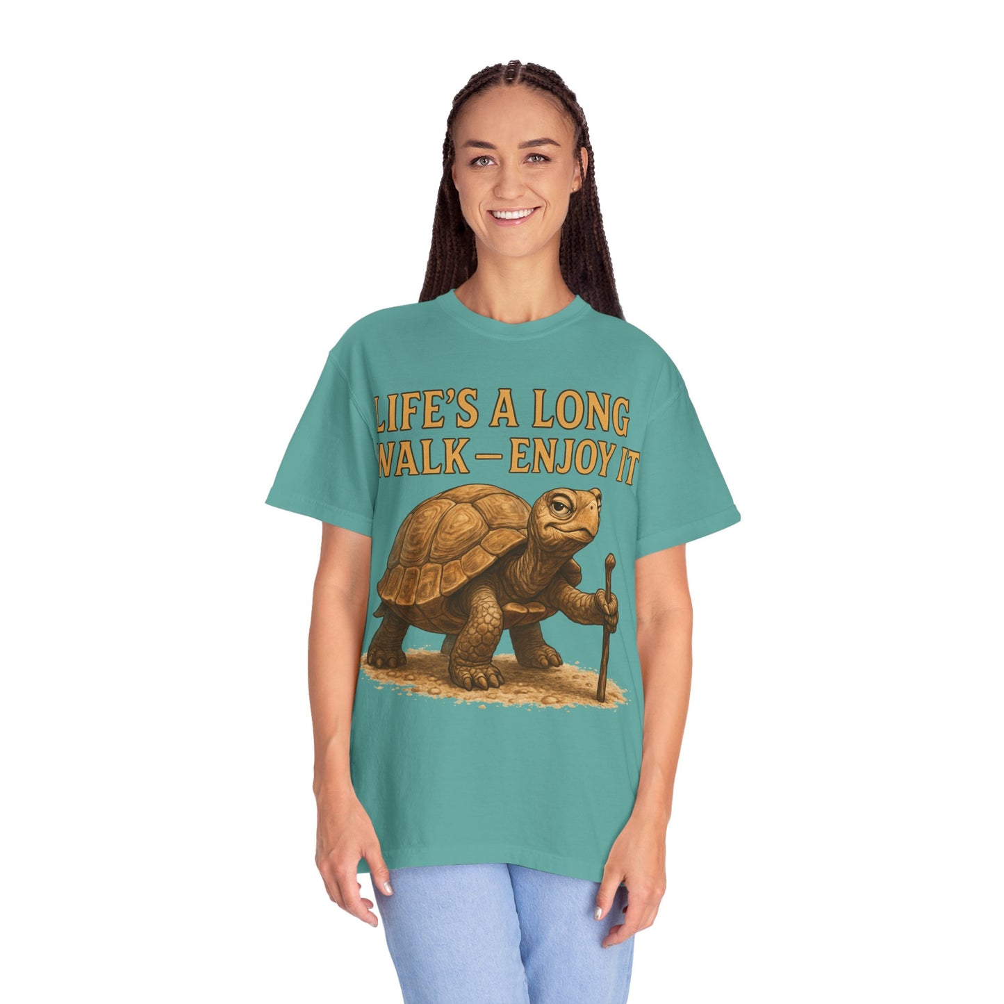 T-shirt - Slow and Methodical Tortoise Design