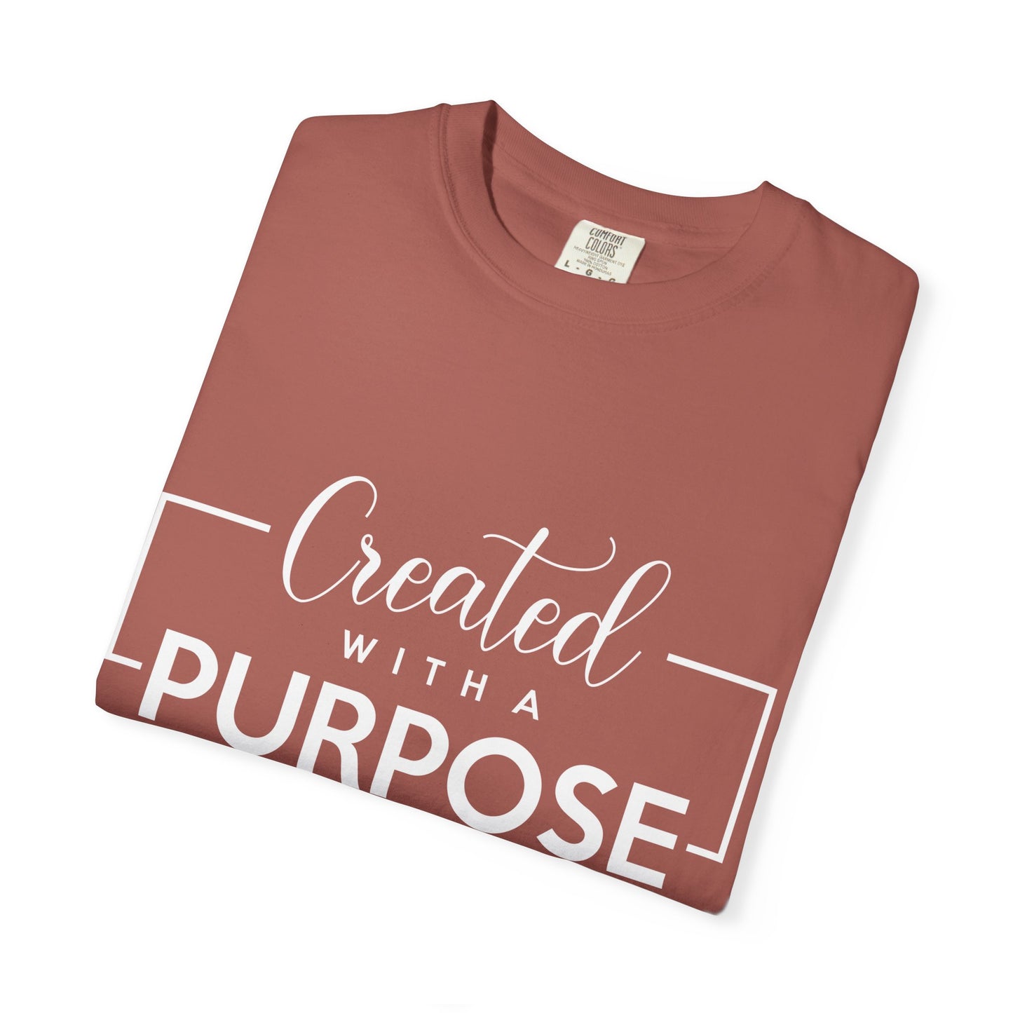 Created with a Purpose Unisex Garment-Dyed T-Shirt" Comfort Colors 1717
