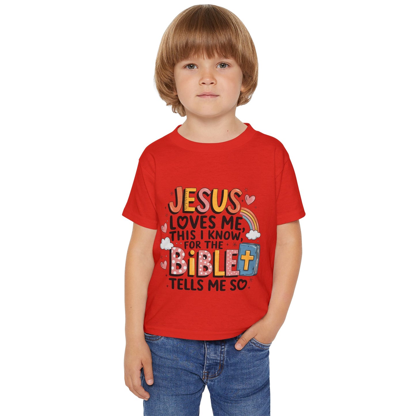 Jesus Loves Me This I Know - Heavy Cotton™ Toddler T-shirt