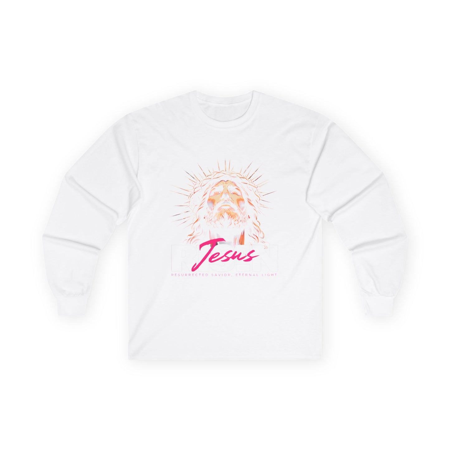 Jesus Resurrection Long Sleeve Tee - Faith Inspired Spiritual Apparel