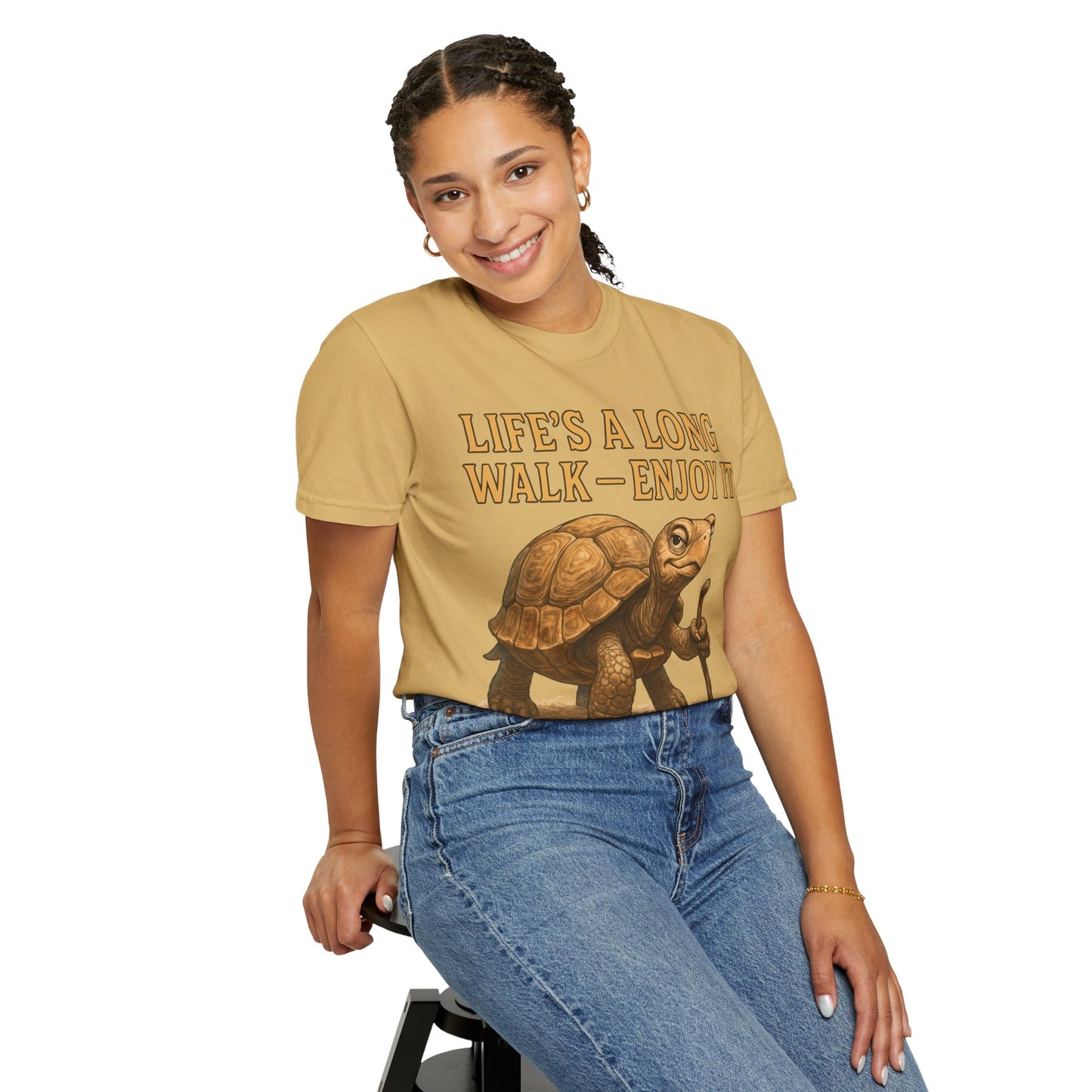 T-shirt - Slow and Methodical Tortoise Design