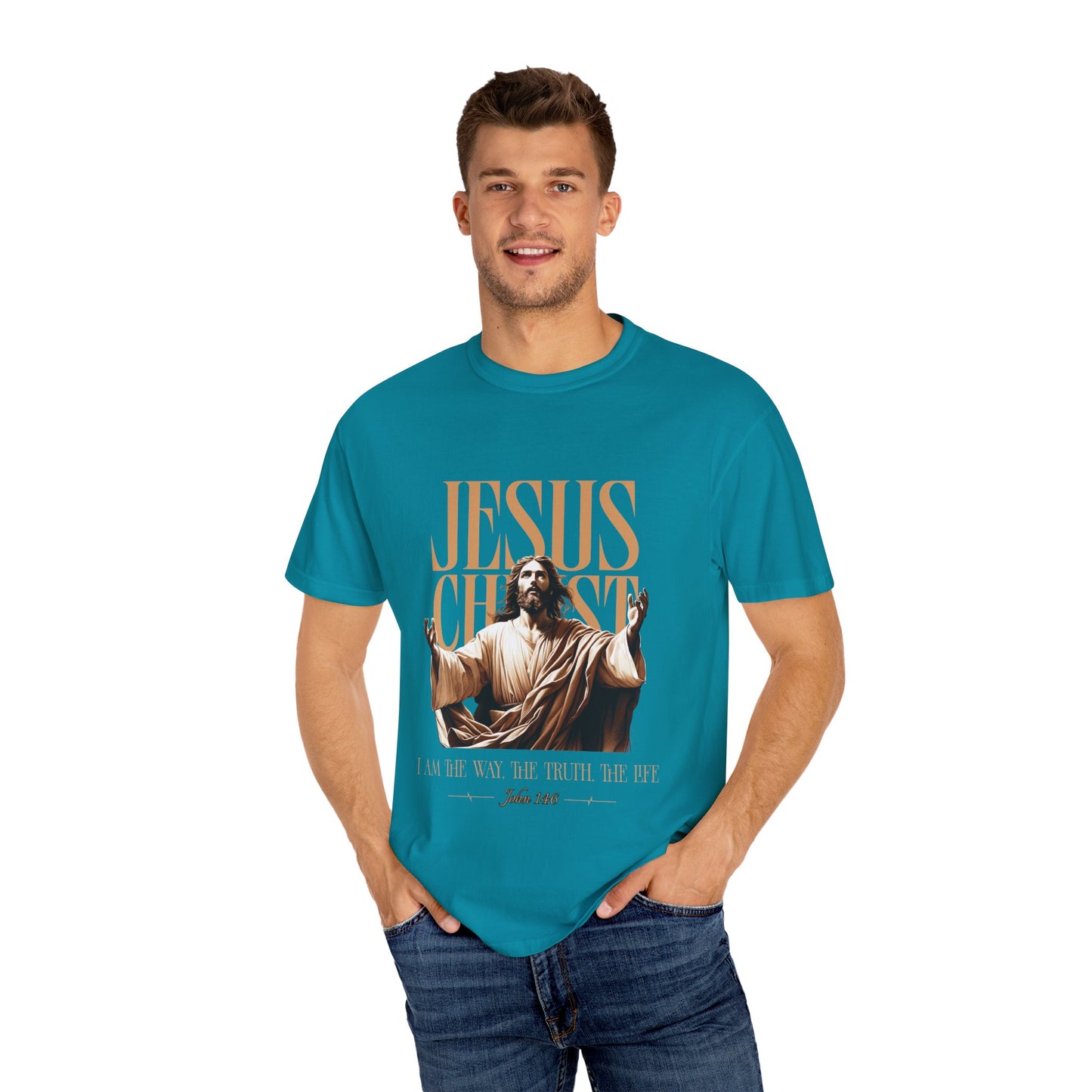 Christian Bible Verse Unisex Tee, The Way The Truth The Life John 14:6 Unisex Shirt, Religious Christian Apparel, Inspirational Graphic Tee, Christian Comfort Tee, John14:6  Scripture