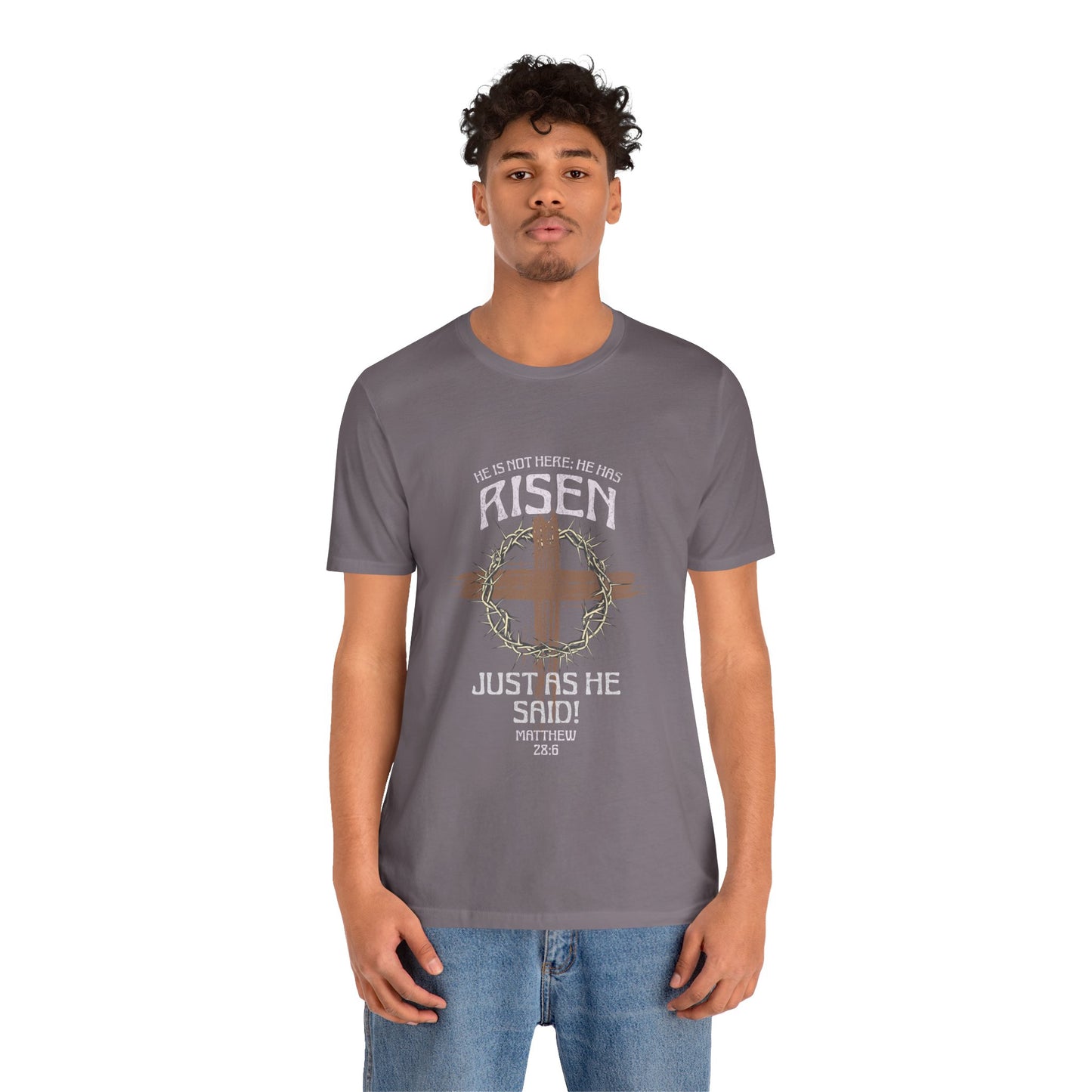 Christian Inspirational T-Shirt 'He Has Risen' Unisex Tee