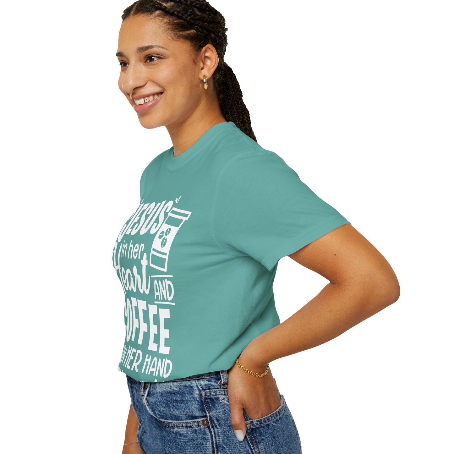 Christian Graphic T-Shirt - Unstoppable Jesus and Coffee Tee