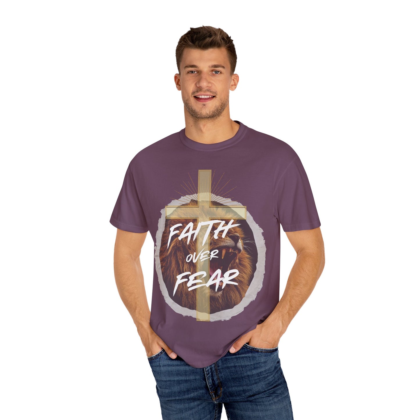 Faith over Fear Lion T-Shirt