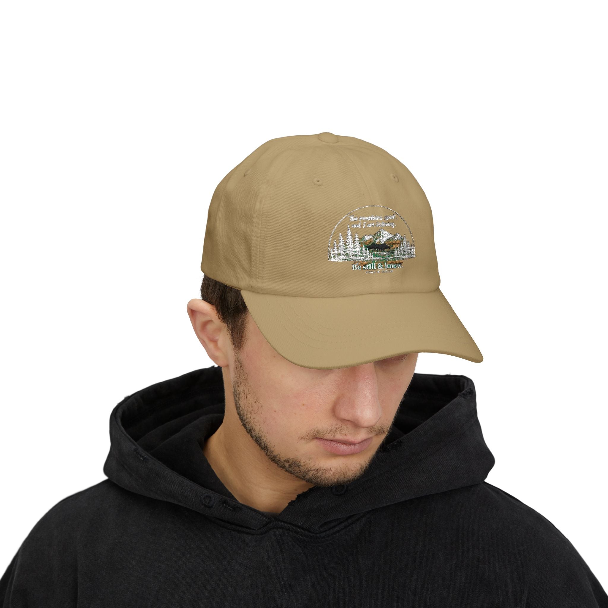 Classic Dad Cap - 'Be Still & Know' Mountain Camping Hat