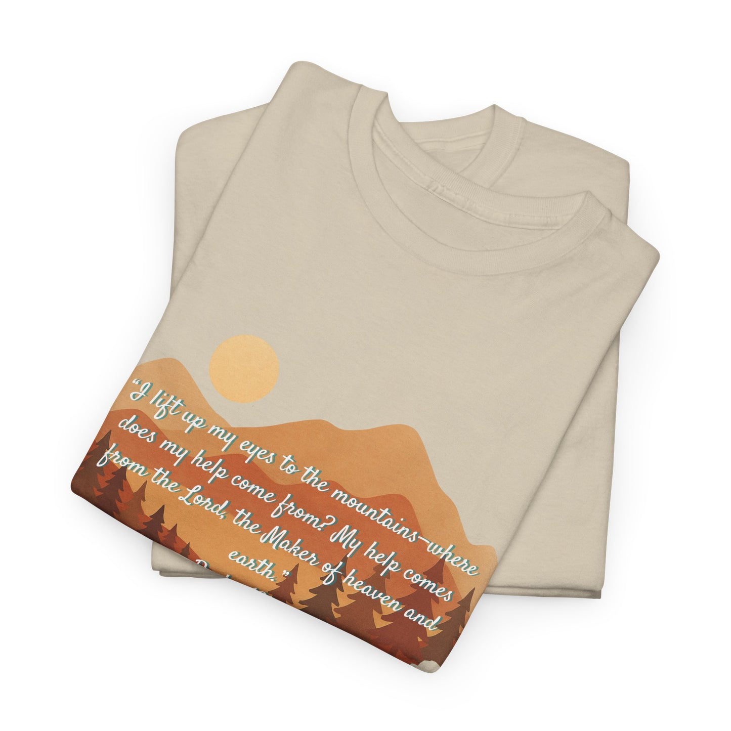 Nature-Inspired Unisex Heavy Cotton Tee, Adventure Tee, Outdoor Lover Shirt, Gift for Hikers, Motivational Tee, Eco-Friendly Fashion