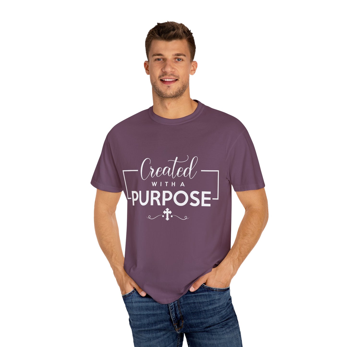 Created with a Purpose Unisex Garment-Dyed T-Shirt" Comfort Colors 1717