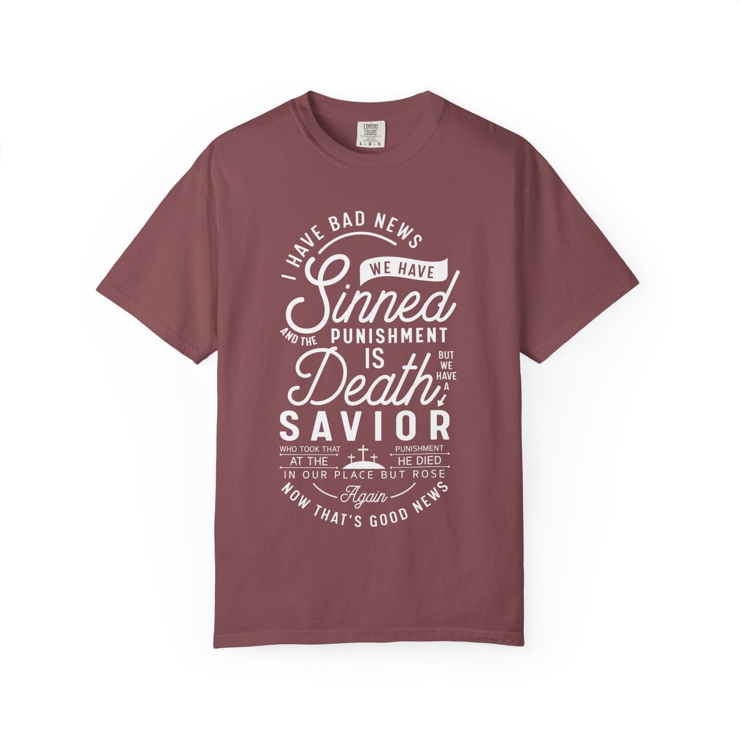 Faith-Inspired Garment-Dyed T-Shirt, Inspirational Tee, Christian Apparel, Casual Wear, Religious Gifts, Everyday Fashion