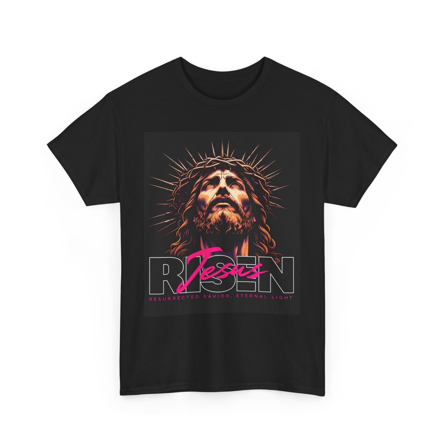 Faith Inspired Unisex Heavy Cotton Tee - Jesus Design