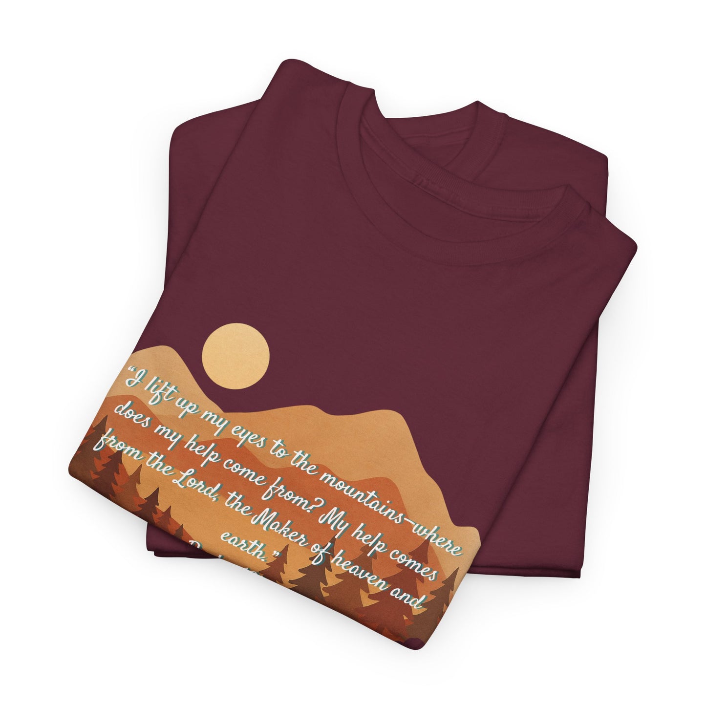 Nature-Inspired Unisex Heavy Cotton Tee, Adventure Tee, Outdoor Lover Shirt, Gift for Hikers, Motivational Tee, Eco-Friendly Fashion