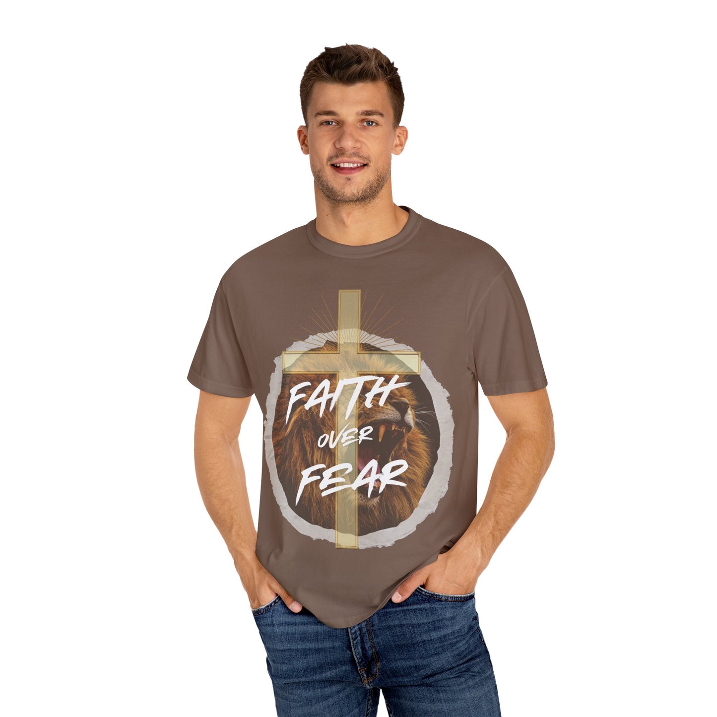Faith over Fear Lion T-Shirt
