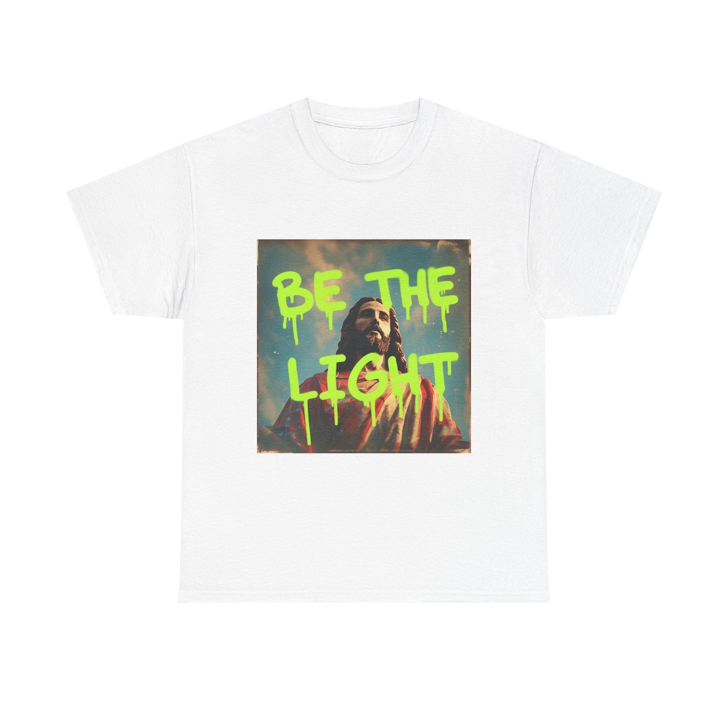 Inspirational Unisex Heavy Cotton Tee - 'Be the Light' Matthew 5:14 Gildan 5000, Inspirational T-shirt, Christian Outfit, Faith Tee, Religious Clothing, Bible Verse Gifts