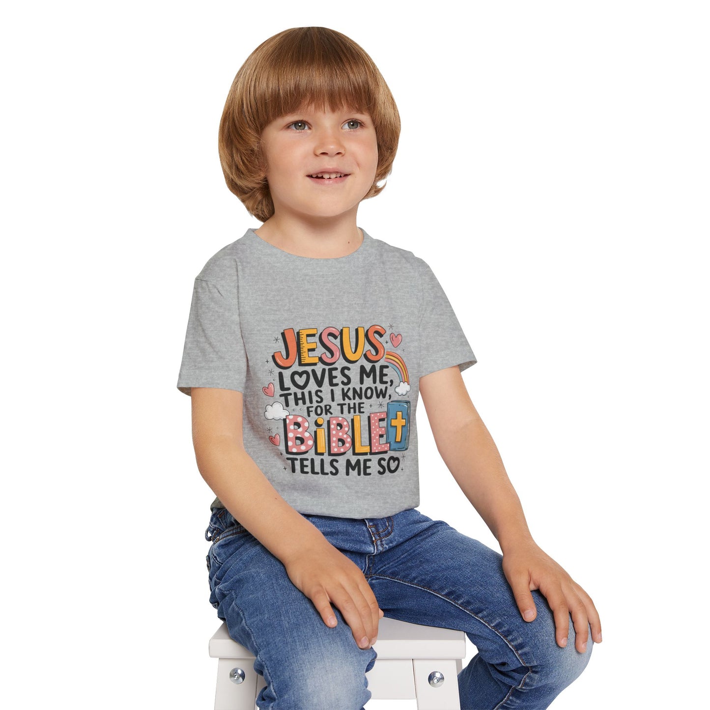 Jesus Loves Me This I Know - Heavy Cotton™ Toddler T-shirt