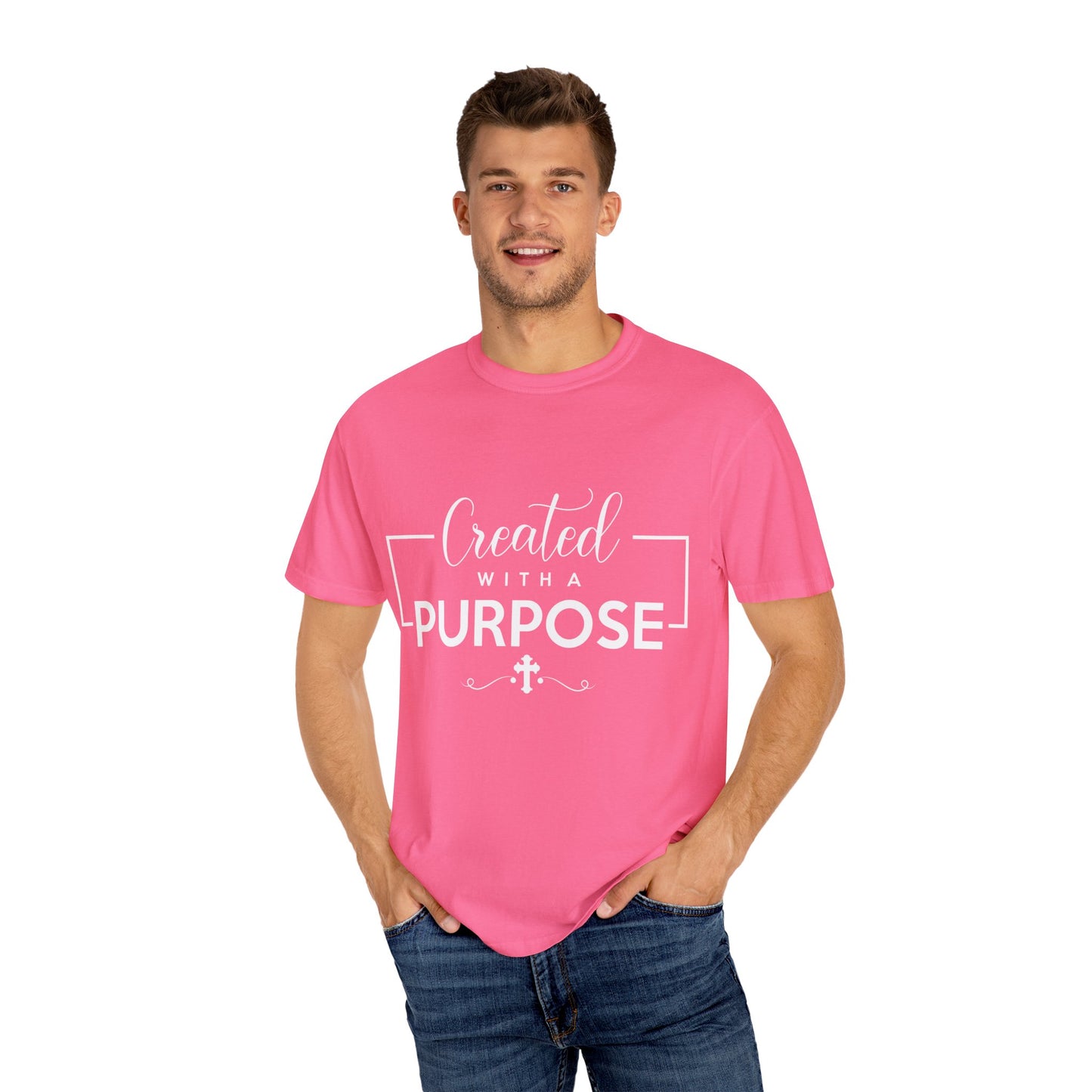 Created with a Purpose Unisex Garment-Dyed T-Shirt" Comfort Colors 1717