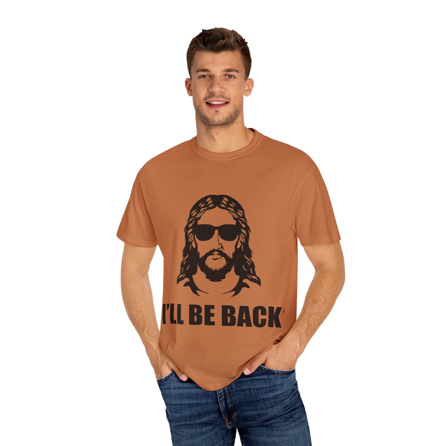 Humorous Jesus Unisex T-Shirt - 'I’ll Be Back' Graphic Tee