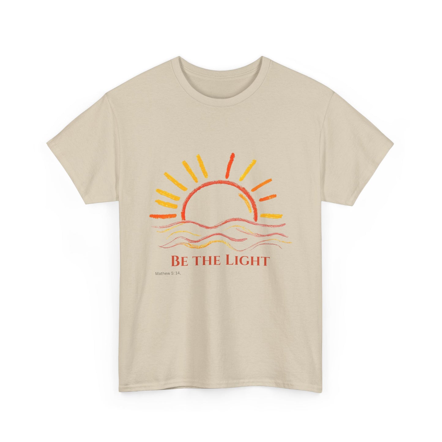 Be The Light - Mathew 5:14 Unisex Heavy Cotton Christian Faith Inspirational Tee
