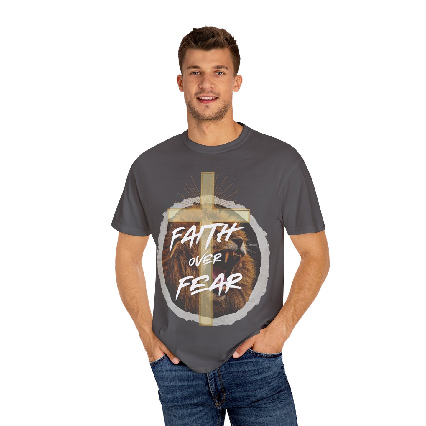 Faith over Fear Lion T-Shirt