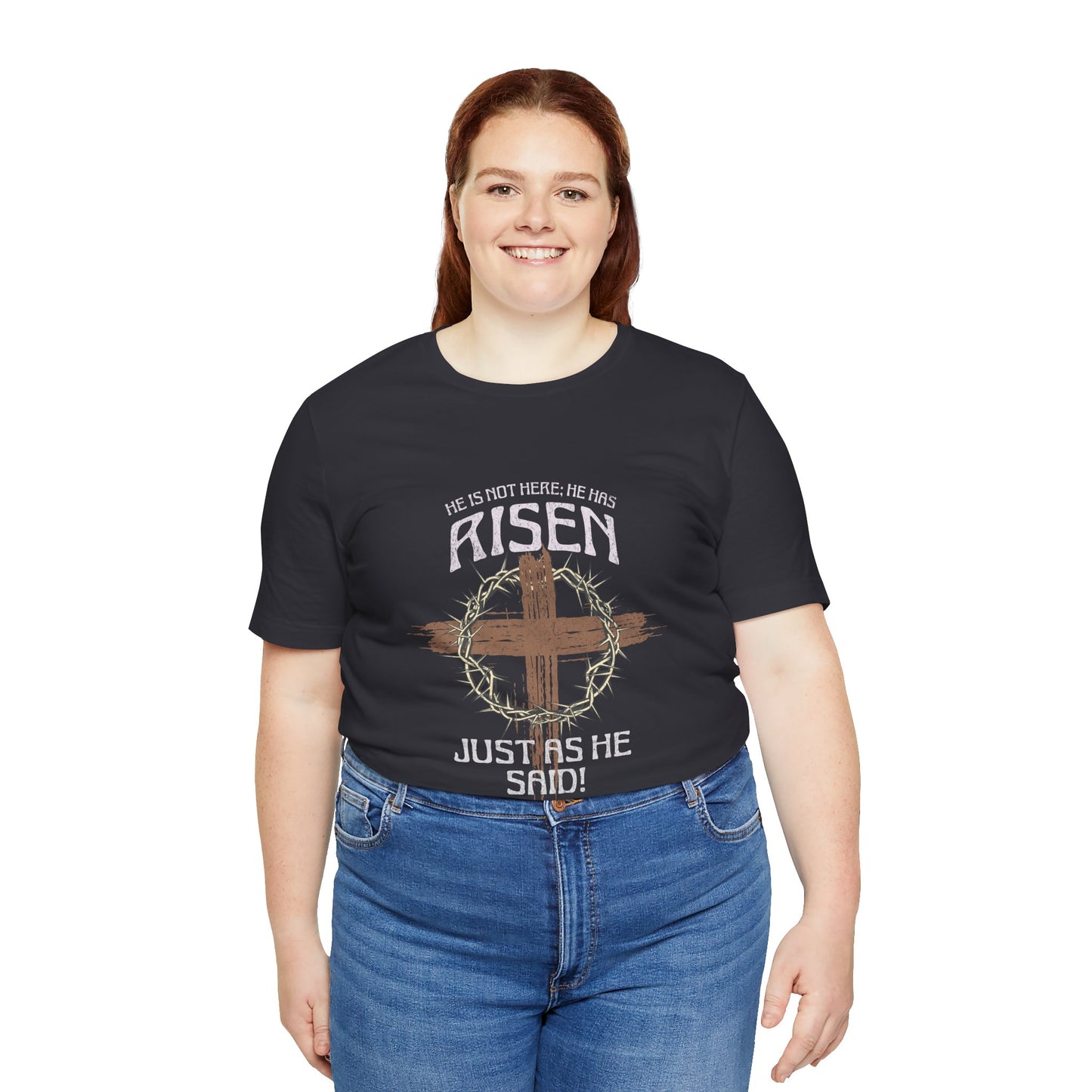 Christian Inspirational T-Shirt 'He Has Risen' Unisex Tee