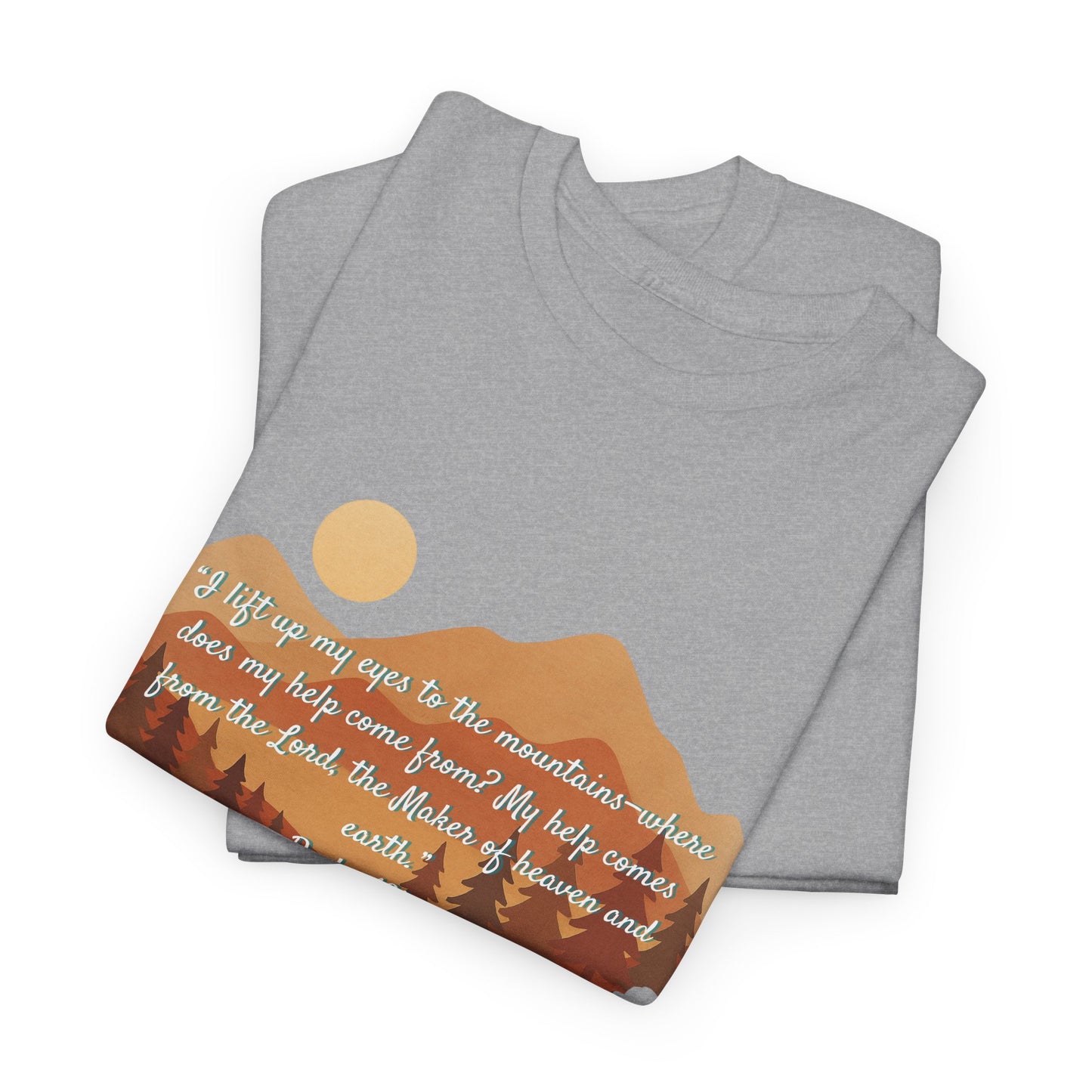 Nature-Inspired Unisex Heavy Cotton Tee, Adventure Tee, Outdoor Lover Shirt, Gift for Hikers, Motivational Tee, Eco-Friendly Fashion