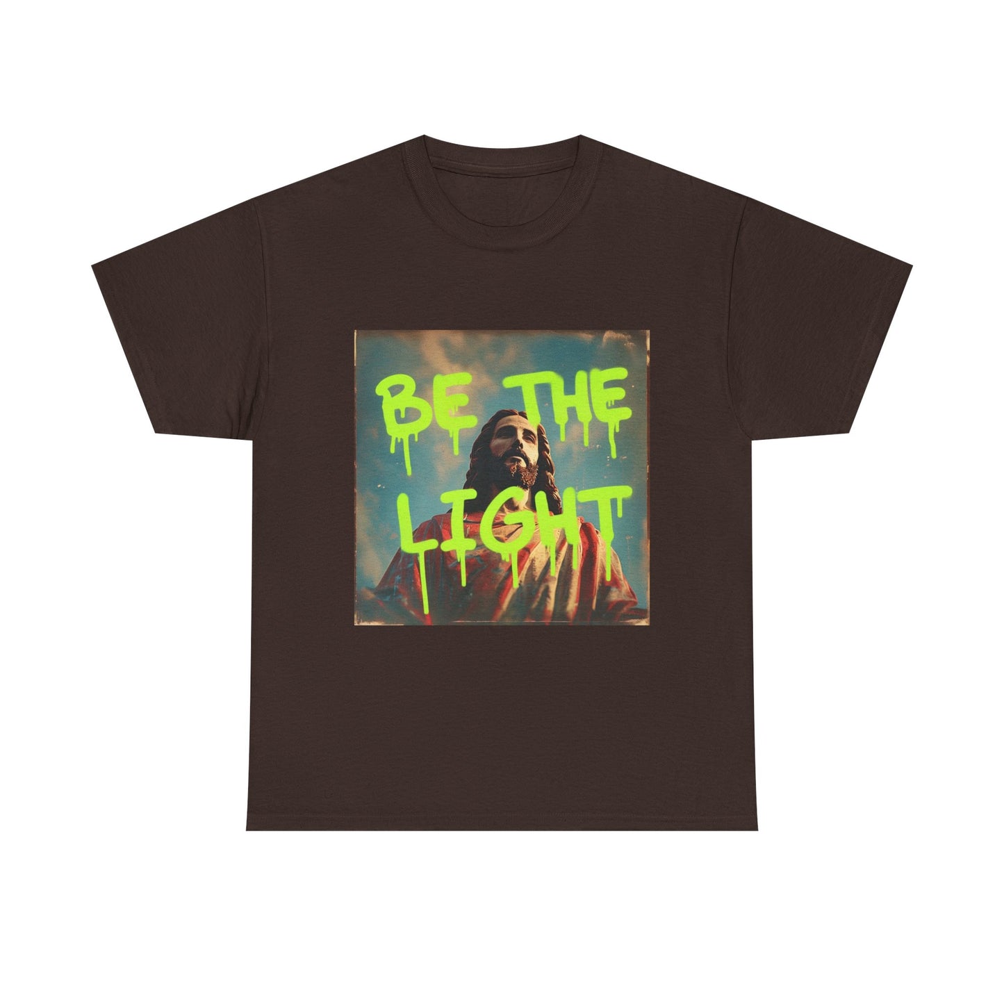 Inspirational Unisex Heavy Cotton Tee - 'Be the Light' Matthew 5:14 Gildan 5000, Inspirational T-shirt, Christian Outfit, Faith Tee, Religious Clothing, Bible Verse Gifts