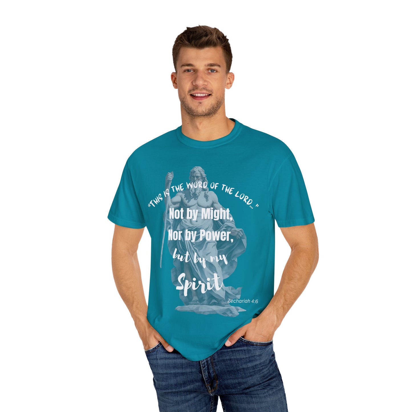Inspirational Scripture T-Shirt - Not by Might, but by Spirit