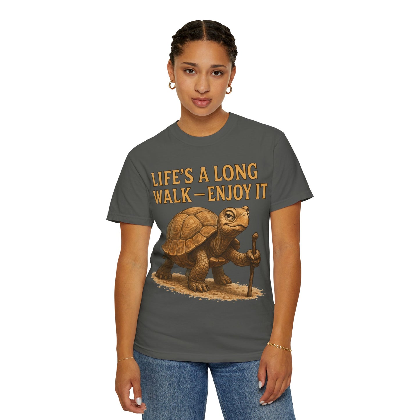T-shirt - Slow and Methodical Tortoise Design