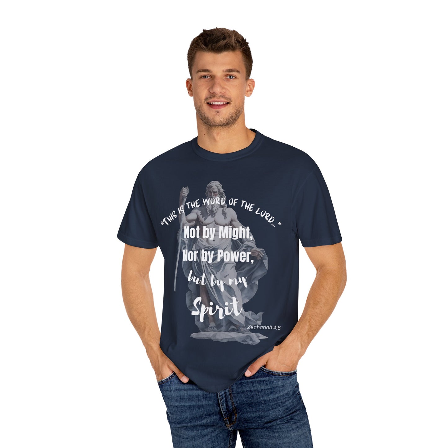 Inspirational Scripture T-Shirt - Not by Might, but by Spirit