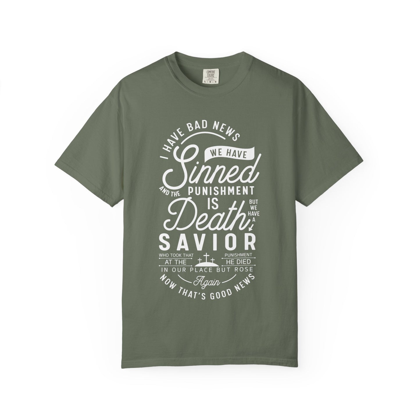 Faith-Inspired Garment-Dyed T-Shirt, Inspirational Tee, Christian Apparel, Casual Wear, Religious Gifts, Everyday Fashion