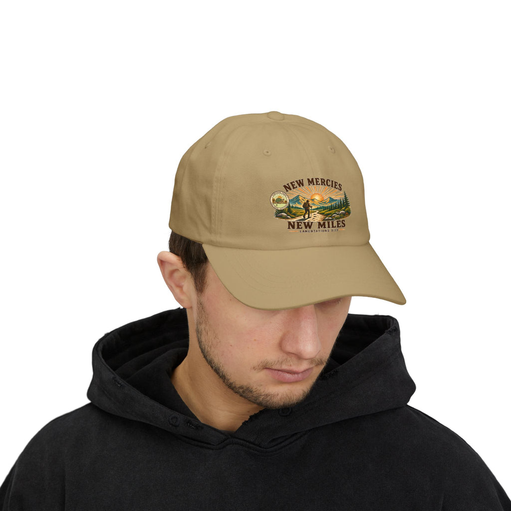 New Mercies - New Miles Dad Cap — Outdoor Mountain Baseball Hat