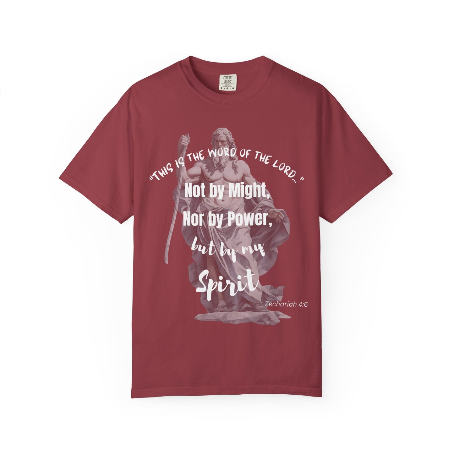 Inspirational Scripture T-Shirt - Not by Might, but by Spirit