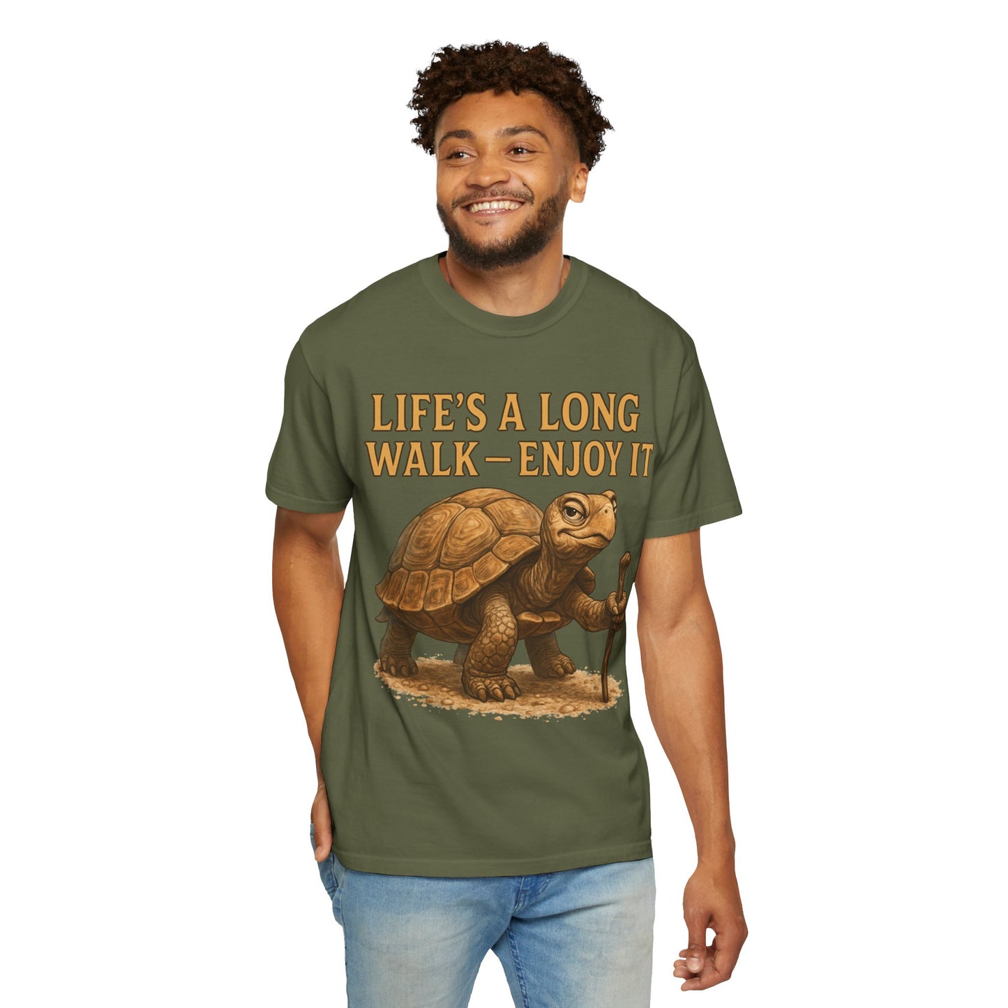 T-shirt - Slow and Methodical Tortoise Design