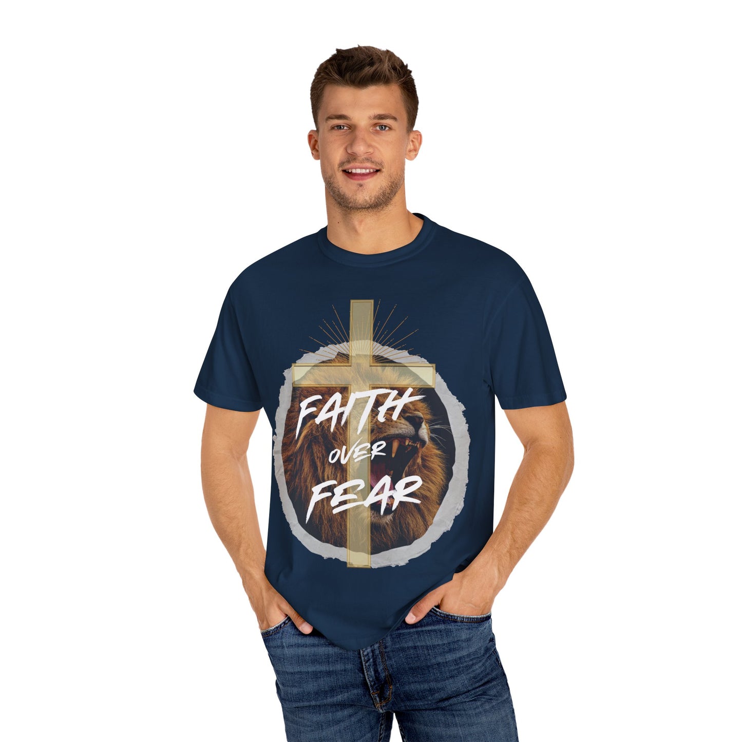 Faith over Fear Lion T-Shirt