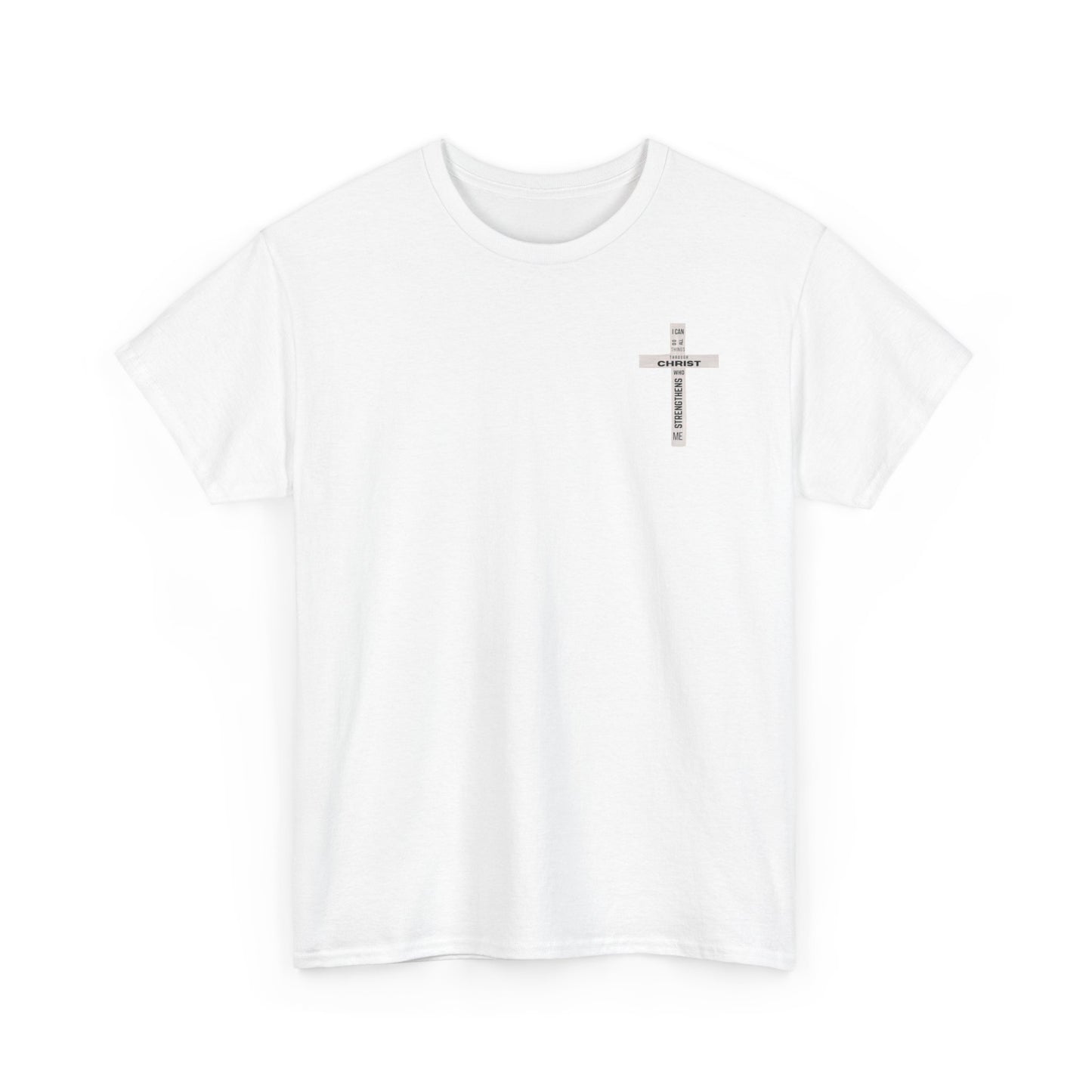 Faith-Inspired Tee - 'I Can Do All Things Through Christ'