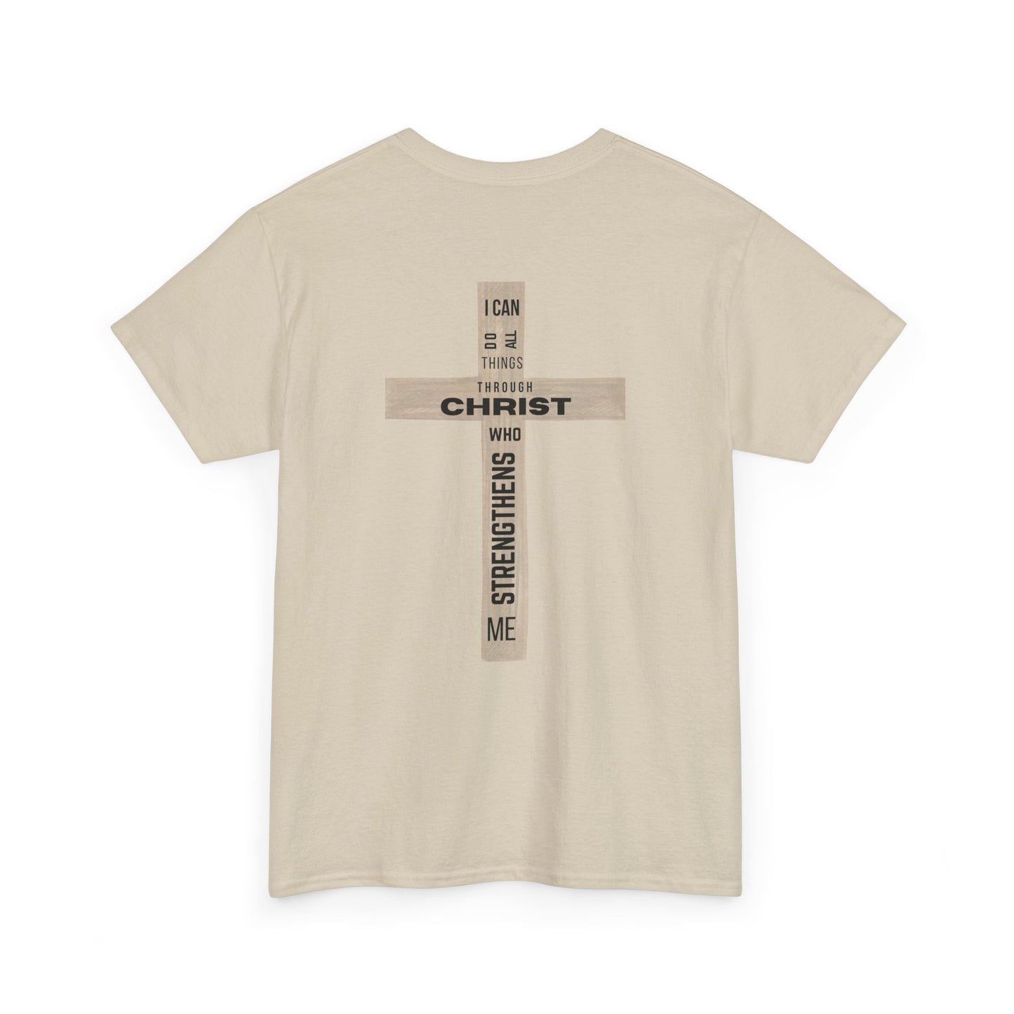 Faith-Inspired Tee - 'I Can Do All Things Through Christ'