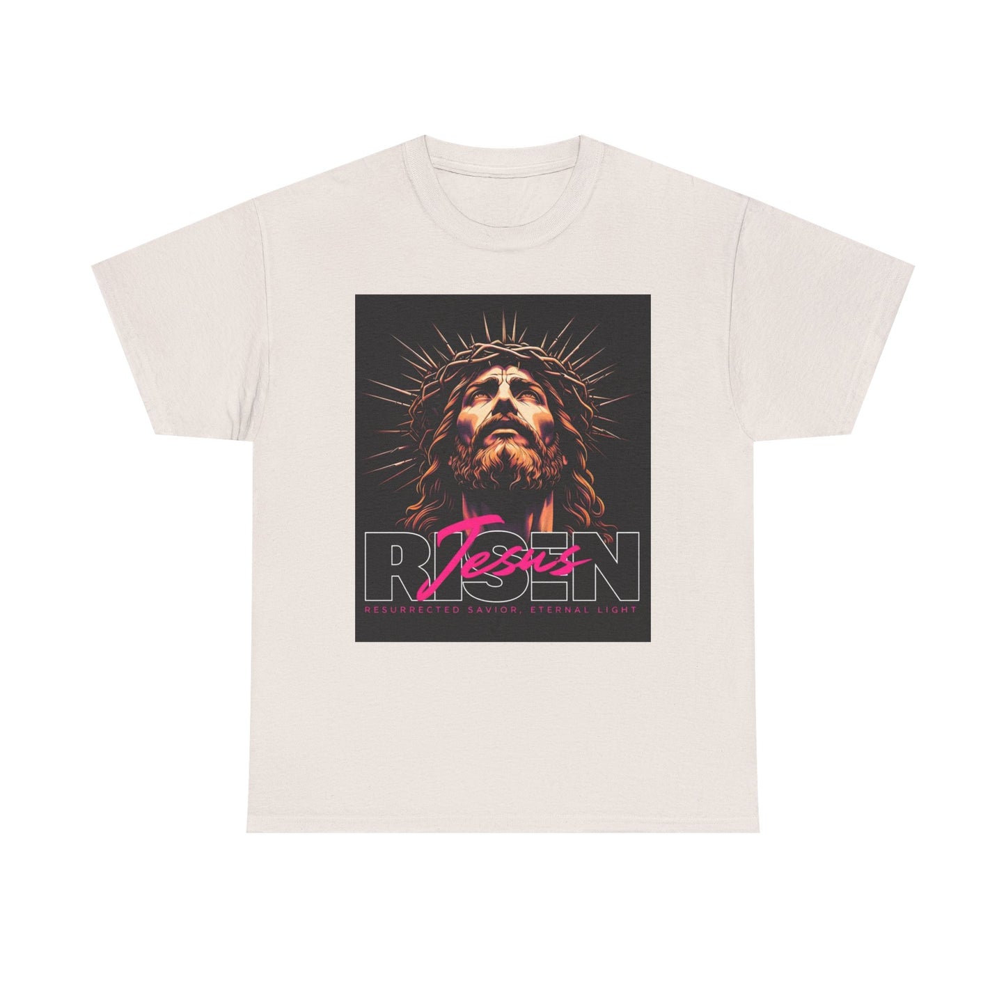 Faith Inspired Unisex Heavy Cotton Tee - Jesus Design
