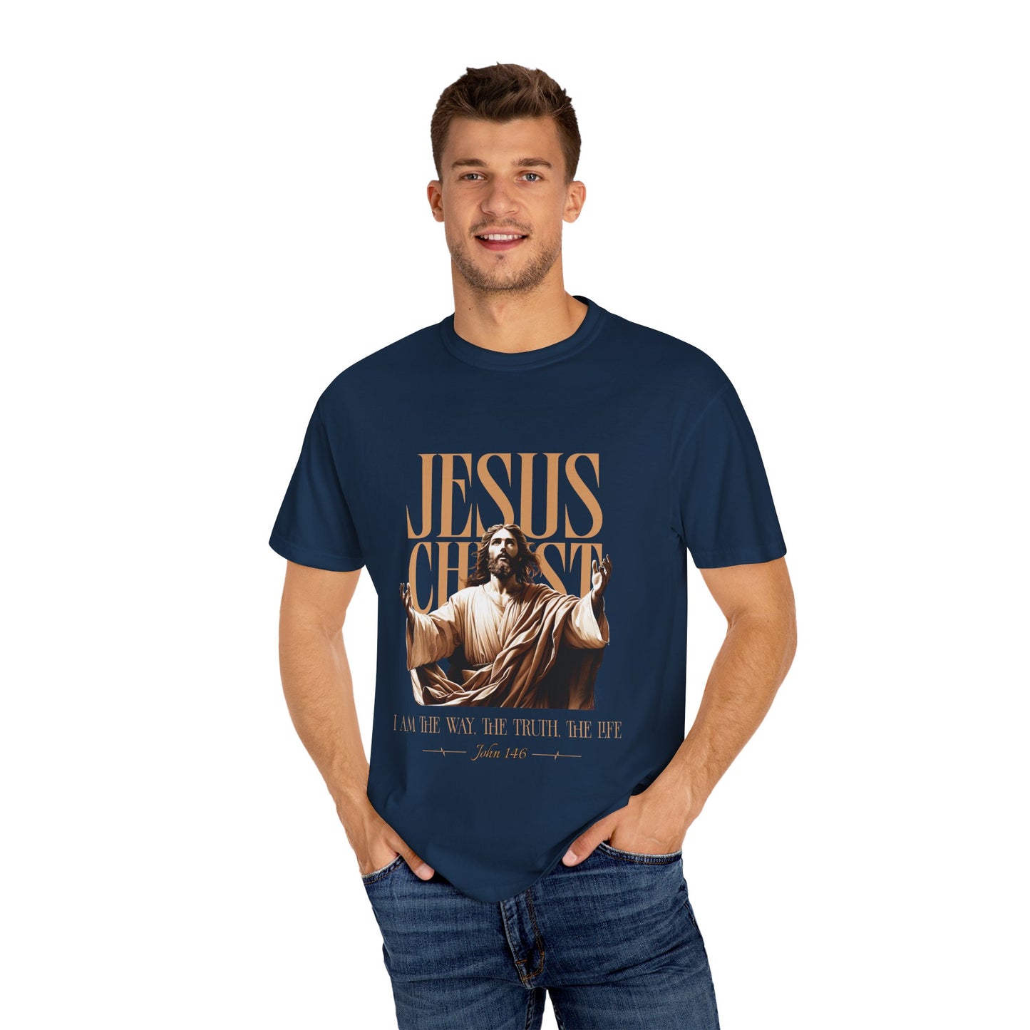 Christian Bible Verse Unisex Tee, The Way The Truth The Life John 14:6 Unisex Shirt, Religious Christian Apparel, Inspirational Graphic Tee, Christian Comfort Tee, John14:6  Scripture