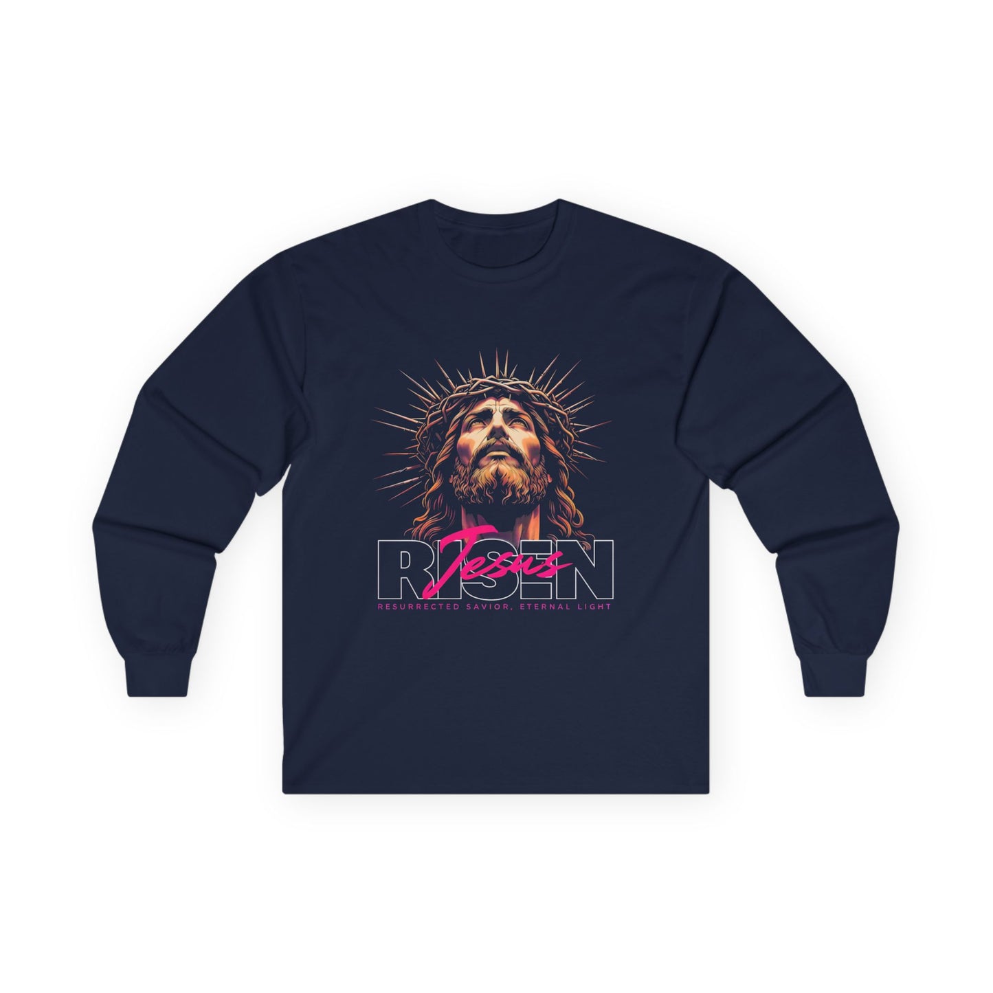 Jesus Resurrection Long Sleeve Tee - Faith Inspired Spiritual Apparel