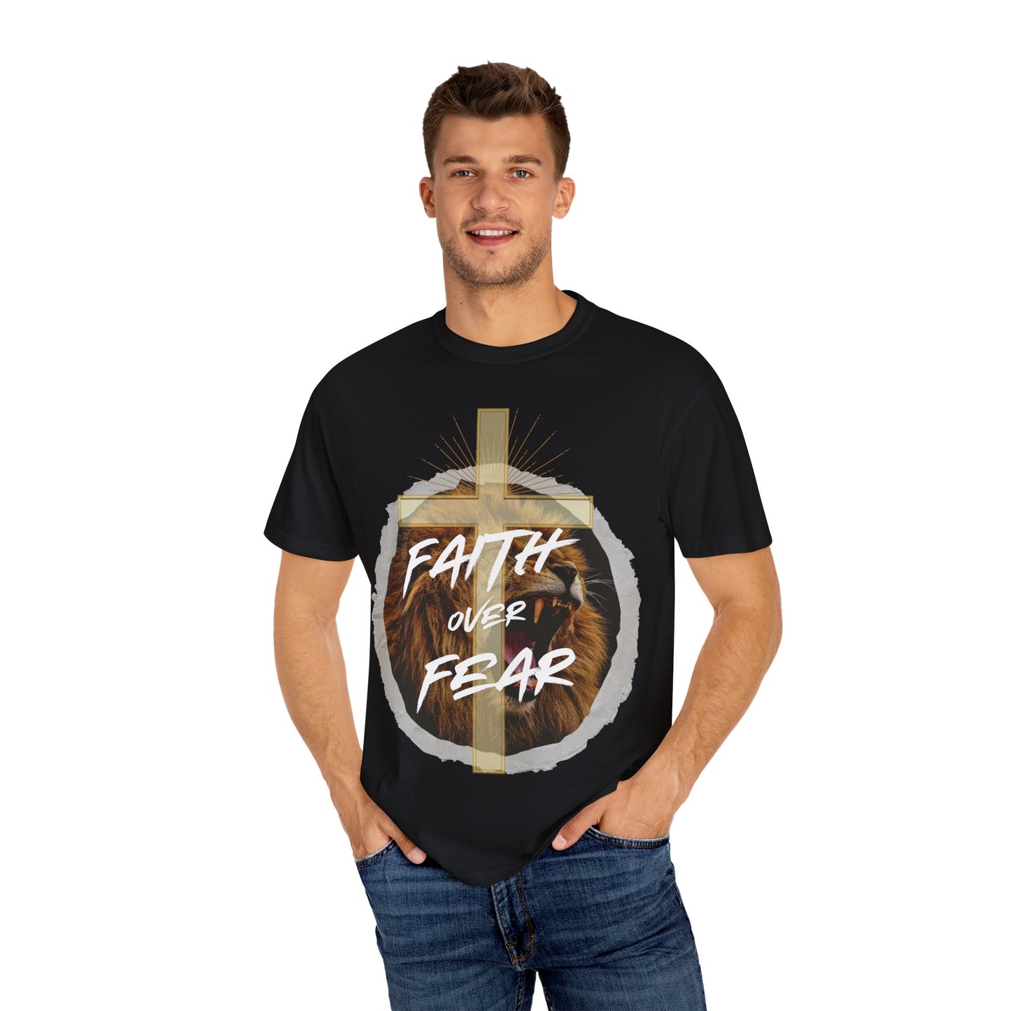 Faith over Fear Lion T-Shirt