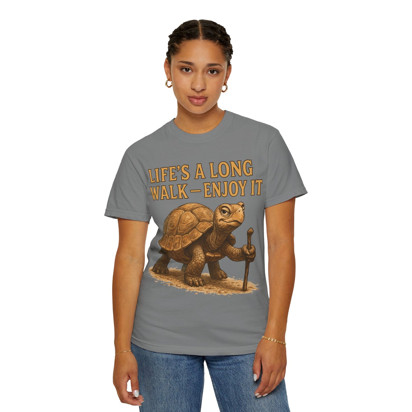 T-shirt - Slow and Methodical Tortoise Design