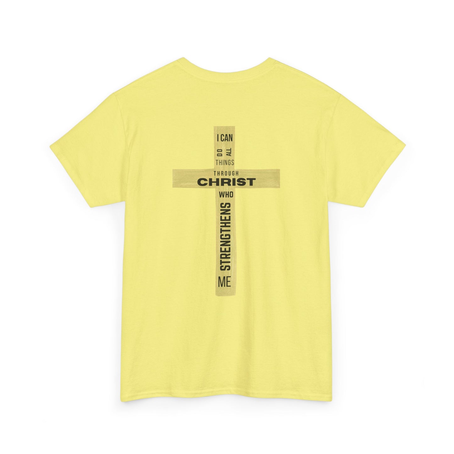Faith-Inspired Tee - 'I Can Do All Things Through Christ'
