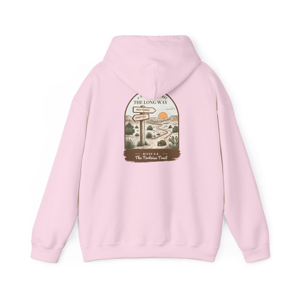 The Long Way Hoodie – Micah 6:8 Christian Hiking Sweatshirt, Unisex